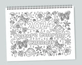 Nature Coloring Calendar