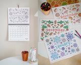 Nature Coloring Calendar