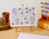 Nature Coloring Calendar