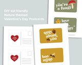 Valentine's Day Printable Nature Postcards