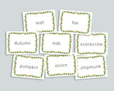 Autumn Vocabulary Cards Freebie