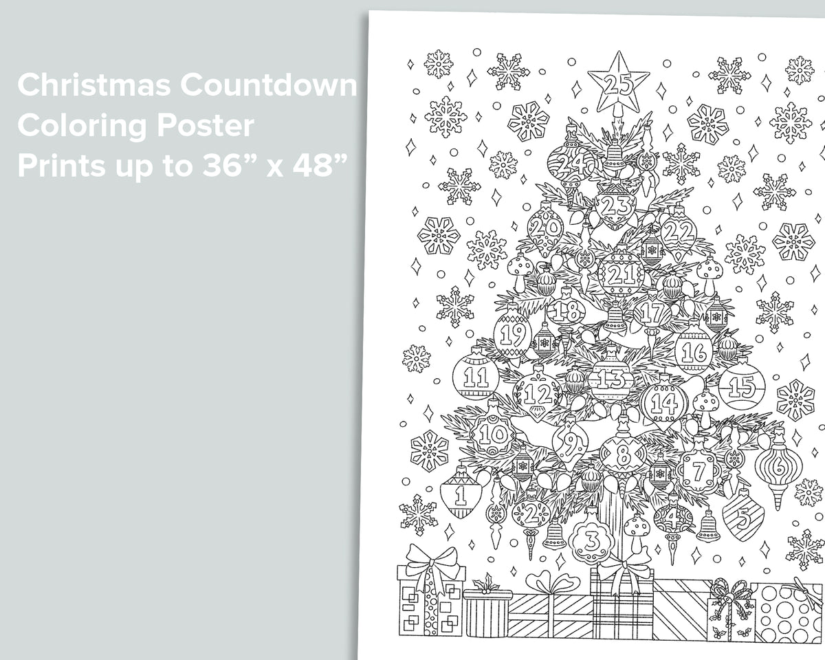 Christmas Countdown Coloring Poster – Mornings Together christmas-countdown-coloring-poster-mornings-together