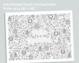Merry Christmas Coloring Poster