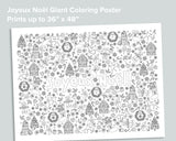 Merry Christmas Coloring Poster