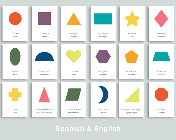 Shapes Flashcards (Spanish)