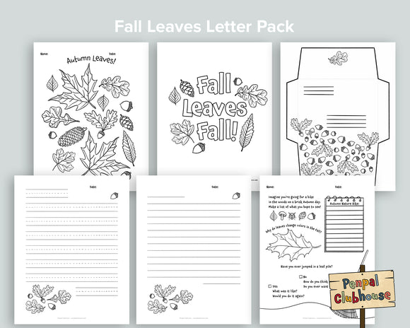 Fall Leaves Letter Pack