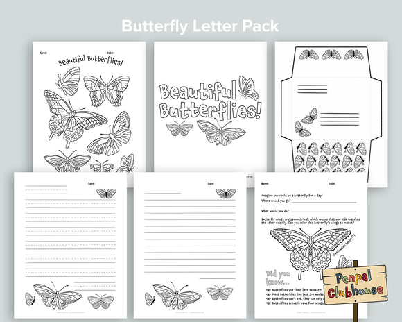 Butterfly Letter Pack