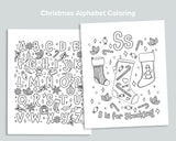 Christmas ABC Coloring Book