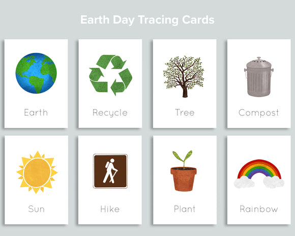 Earth Day Tracing Cards Freebie