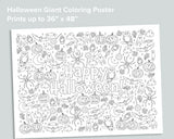 Halloween Giant Coloring Poster