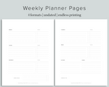 Minimalist Weekly Undated Planner