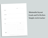 Minimalist Daily Undated Planner