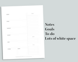 Minimalist Weekly Undated Planner