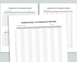 Homeschool Attendance Record