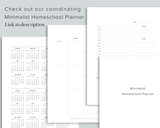 Homeschool Curriculum Planner