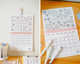 Nature Coloring Calendar