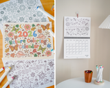 Nature Coloring Calendar