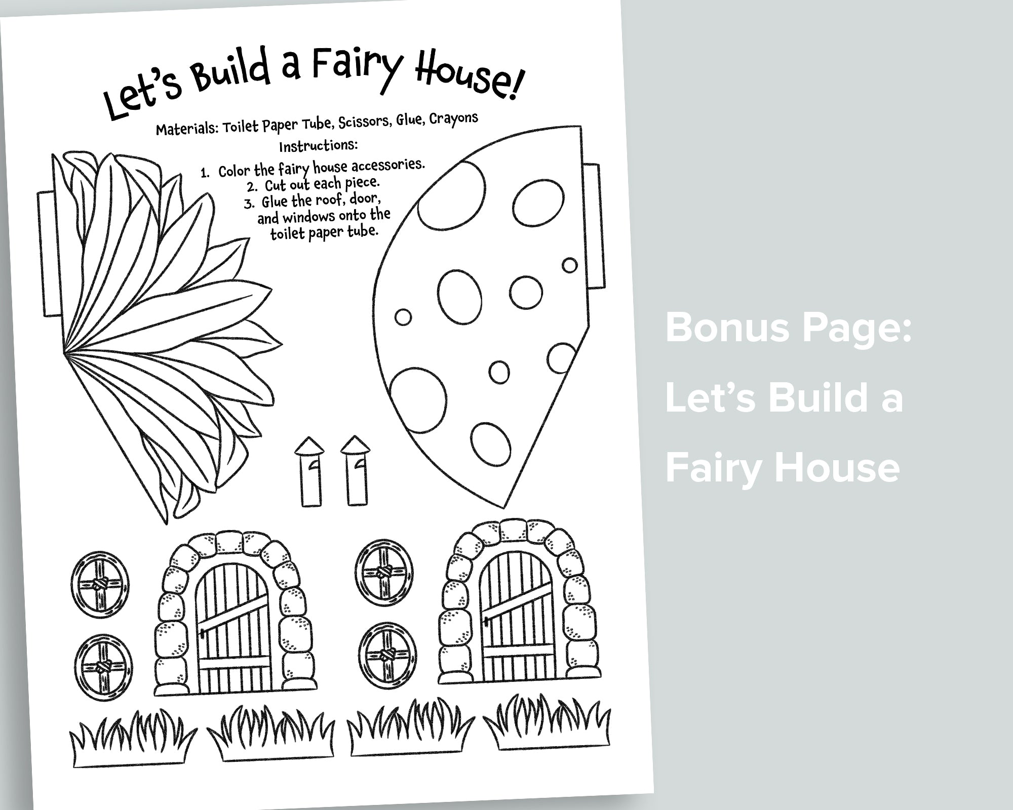 Let's Build a Fairy House Letter Pack