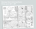 Geology Giant Coloring Poster