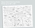 Solar System Giant Coloring Poster