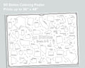 50 States Giant Coloring Poster