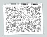 Nature Coloring Calendar