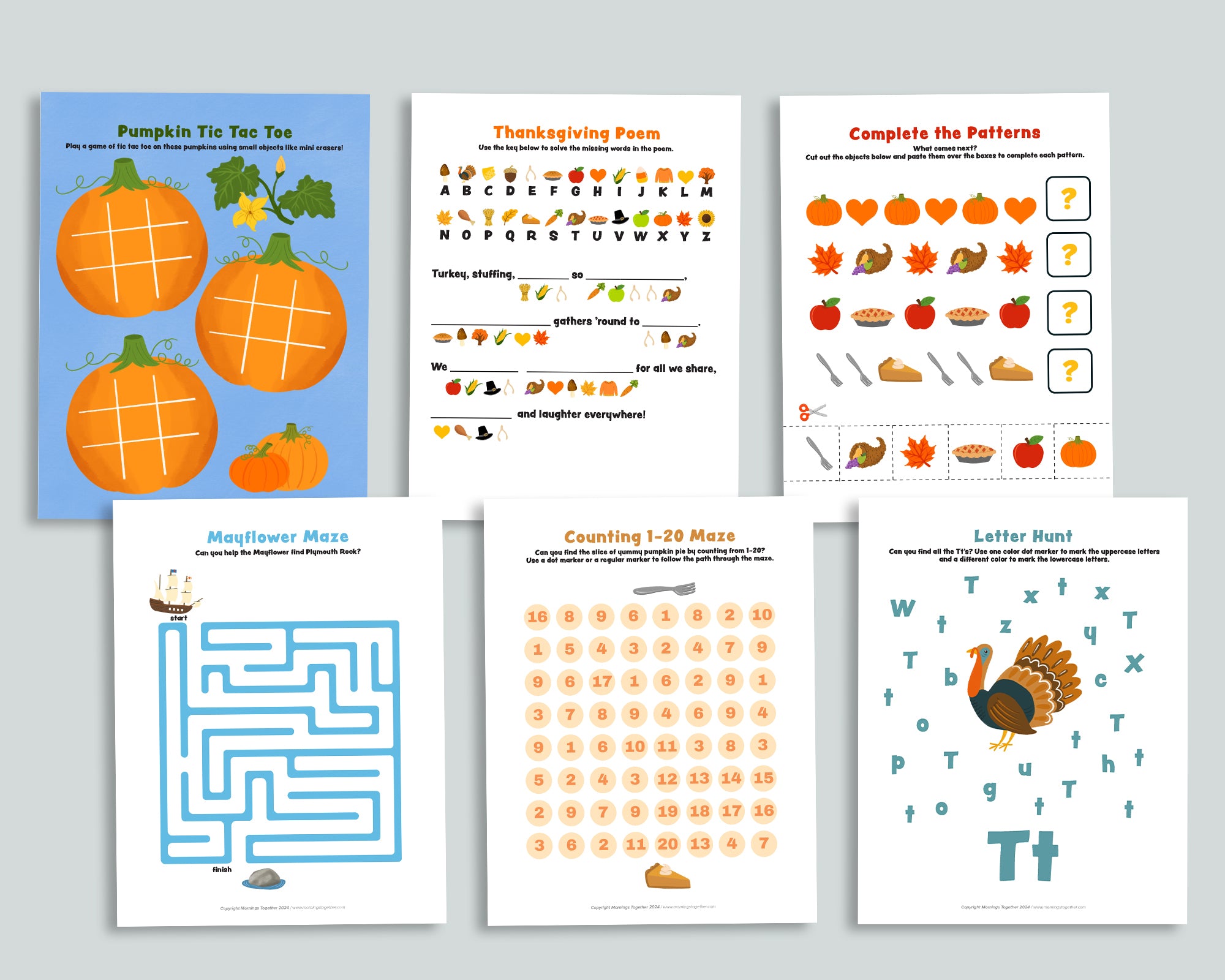 Thanksgiving Activity Pack
