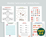 February Morning Basket Activity Pack