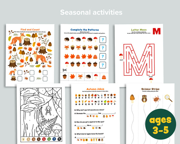 November Morning Basket Activity Pack