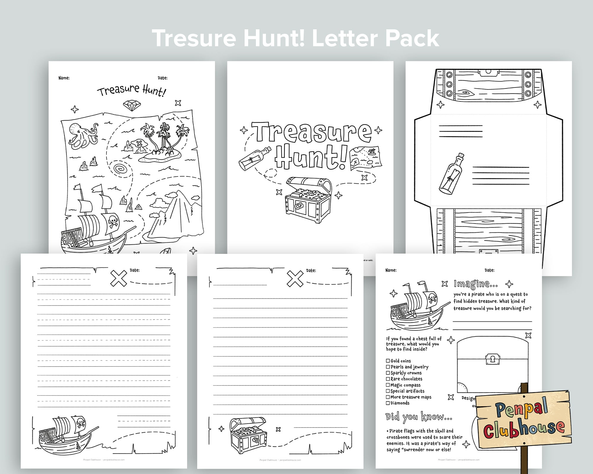 Treasure Hunt Letter Pack