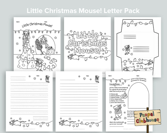 Little Christmas Mouse Letter Pack