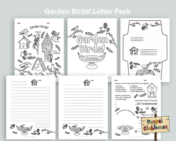 Garden Birds Letter Pack