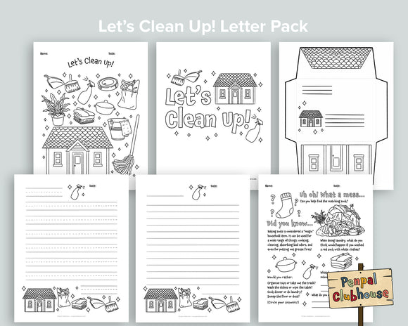 Let's Clean Up Letter Pack