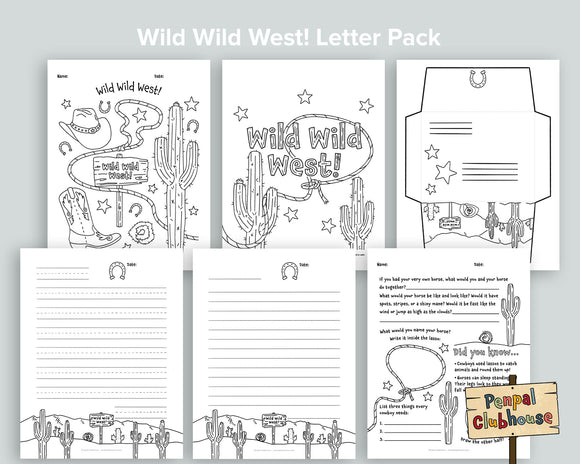 Wild Wild West Letter Pack