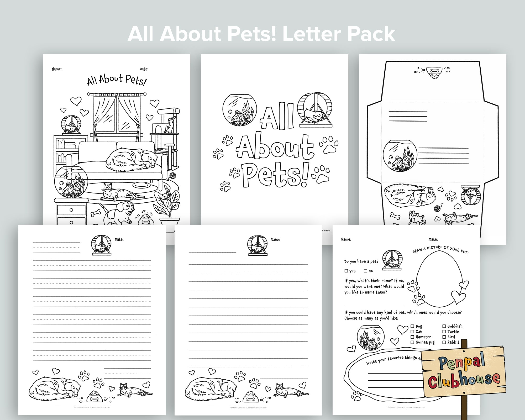 All About Pets Letter Pack
