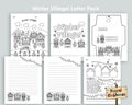 Winter Village Letter Pack