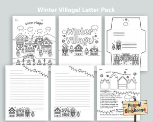 Winter Village Letter Pack