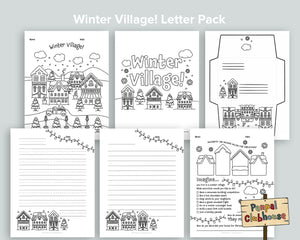 Winter Village Letter Pack