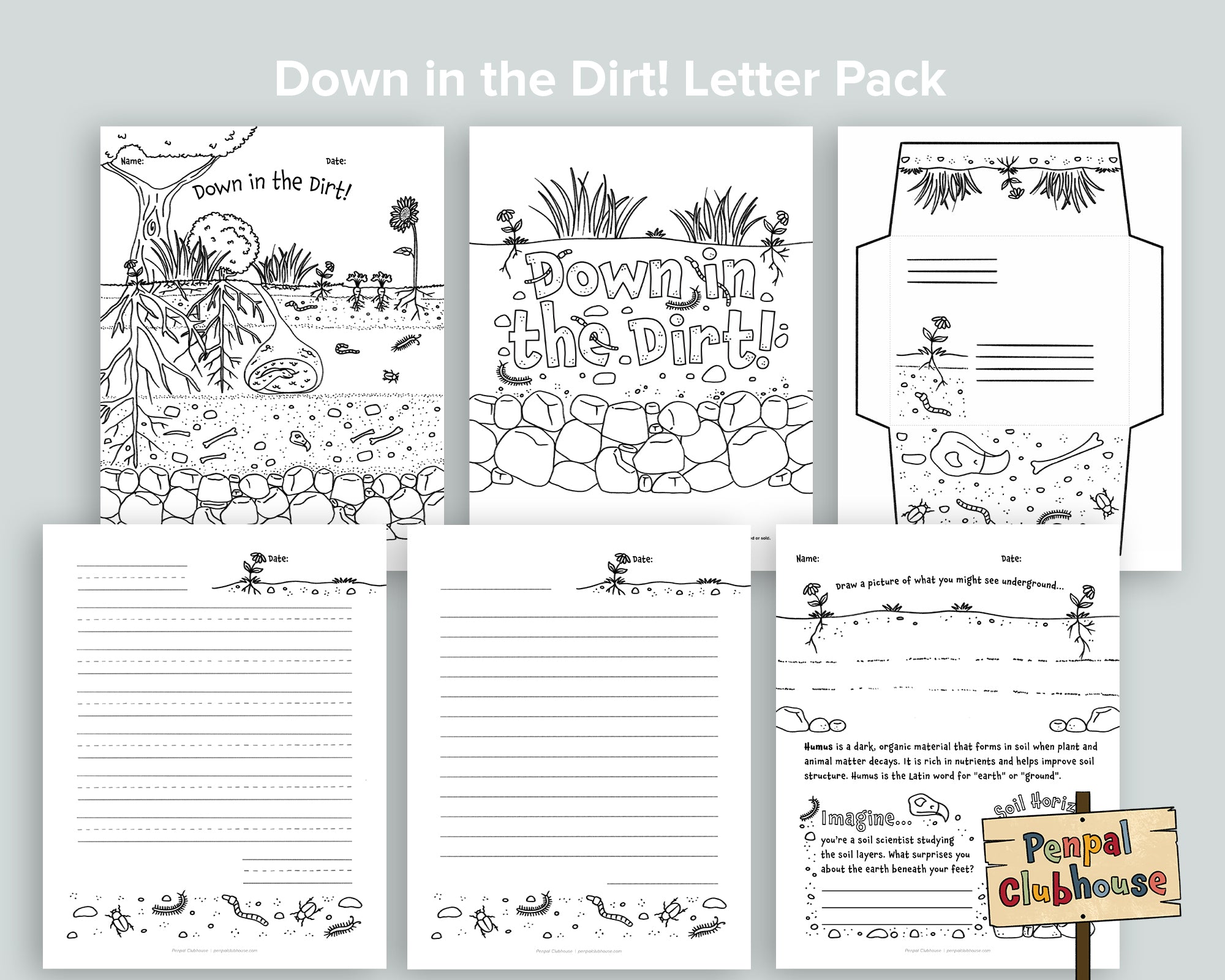 Down in the Dirt Letter Pack