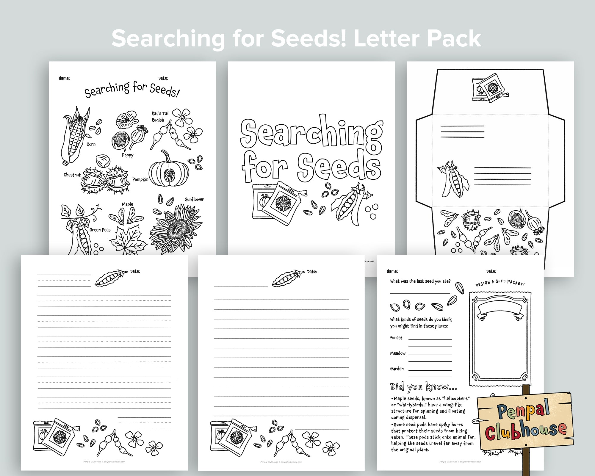Searching for Seeds Letter Pack