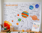 Solar System Giant Coloring Poster