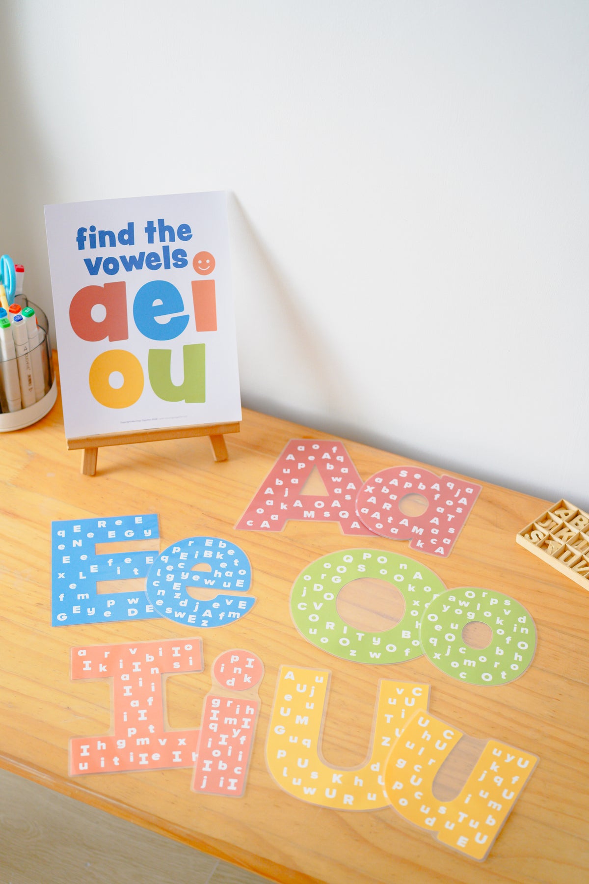 Giant Vowel Cutouts Freebie