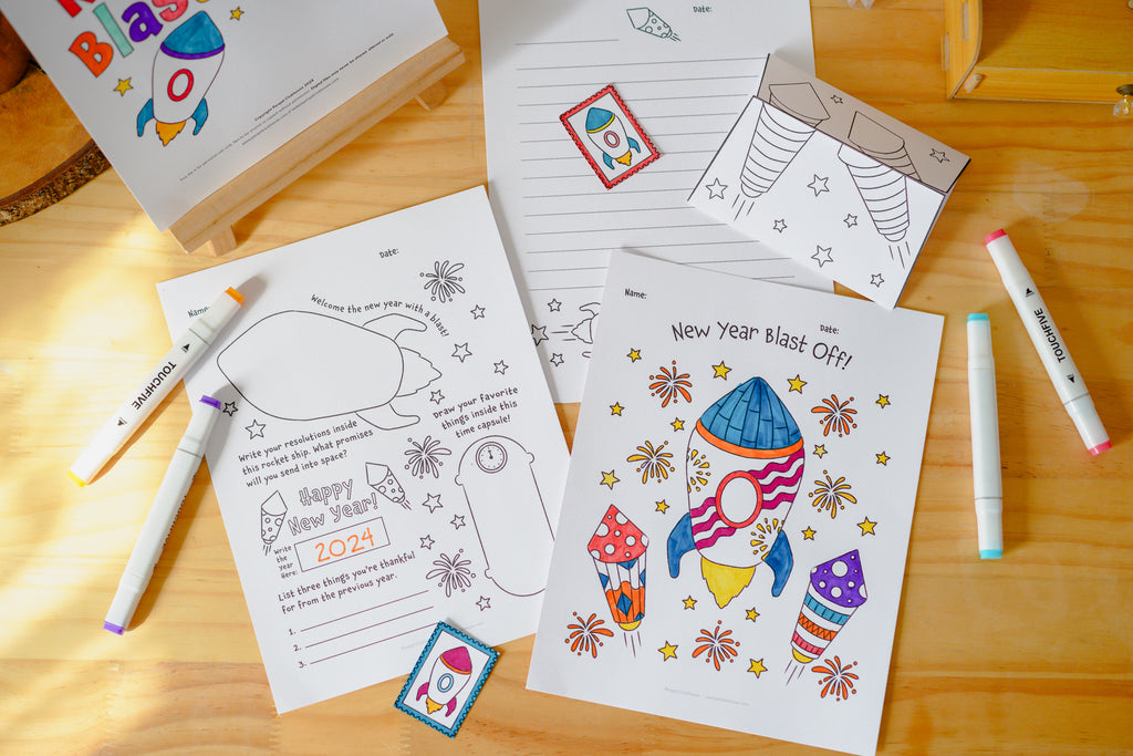 New Year Blast Off Letter Pack