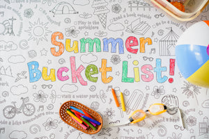 Summer Bucket List Giant Coloring Poster