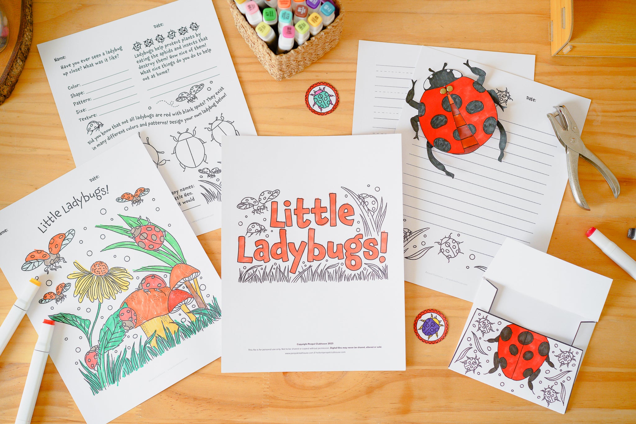 Little Ladybugs Letter Pack