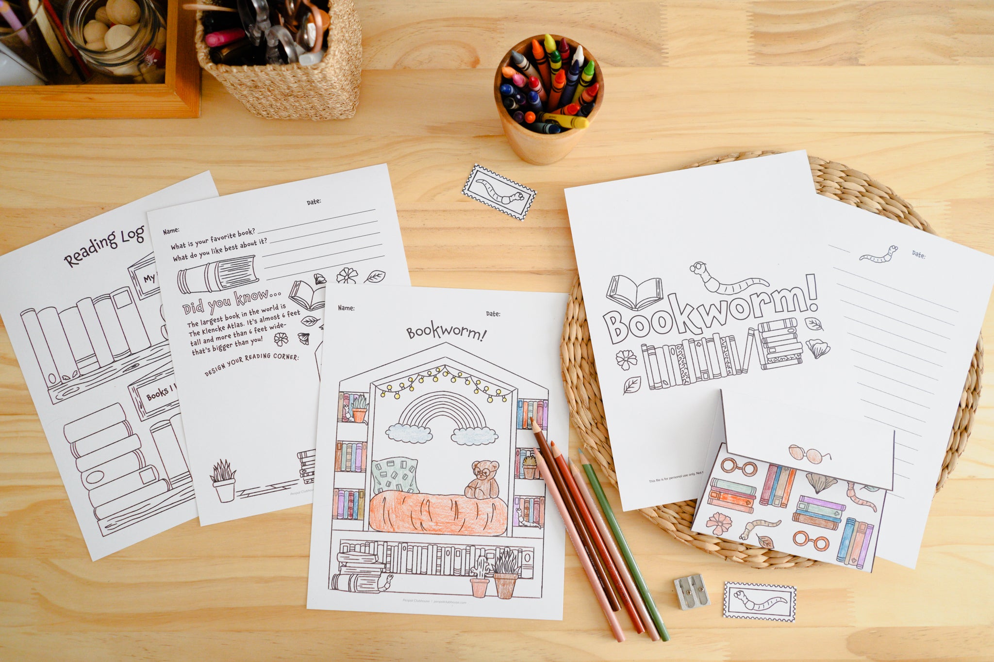 Bookworm! Letter Pack