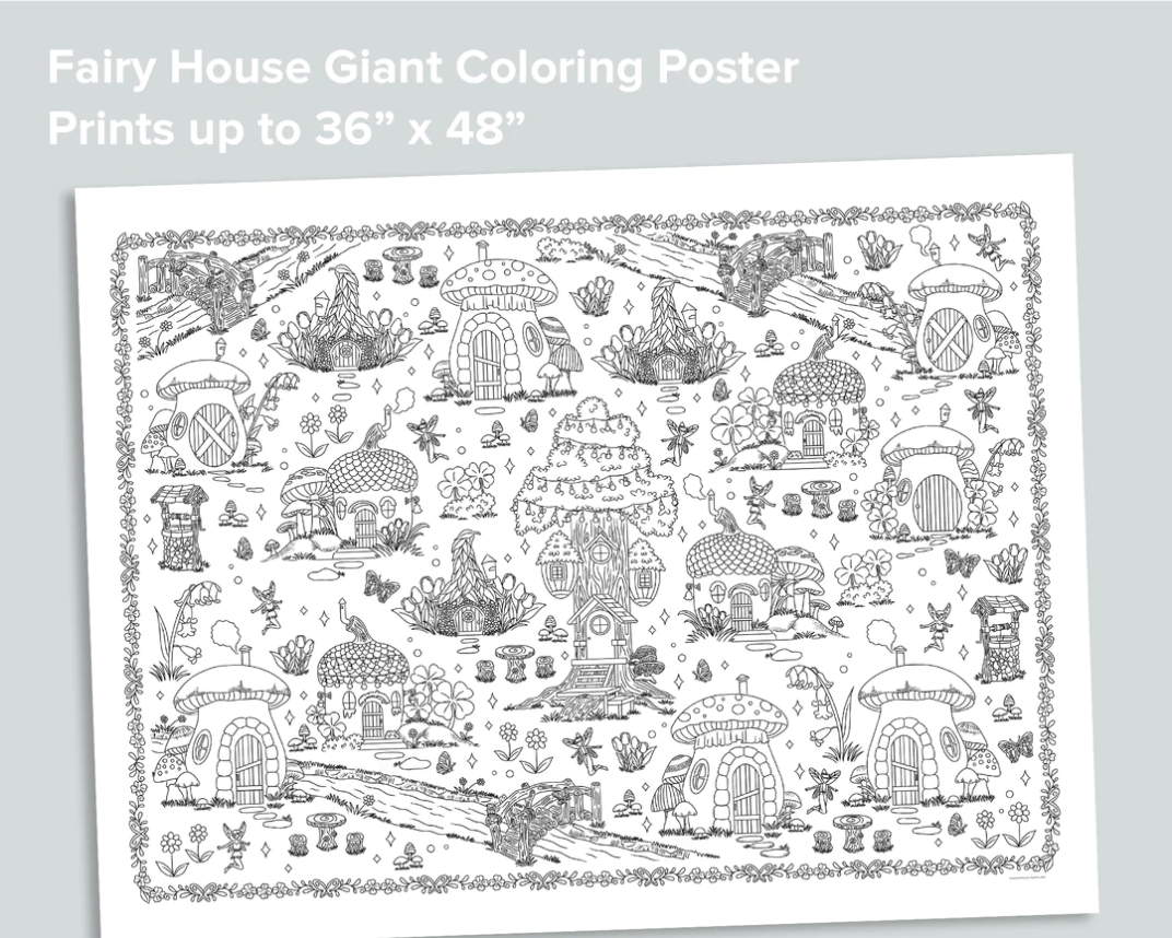 Bugs Giant Coloring Poster – Mornings Together