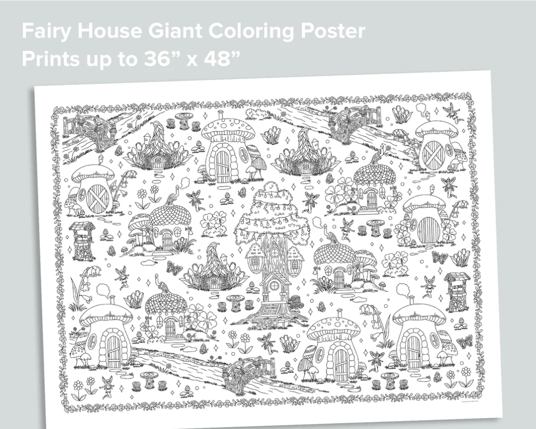 Shell Giant Coloring Poster – Mornings Together