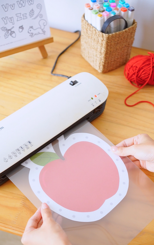 Apple and Acorn Lacing Cards
