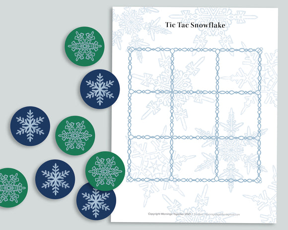 Tic Tac Snowflake Freebie